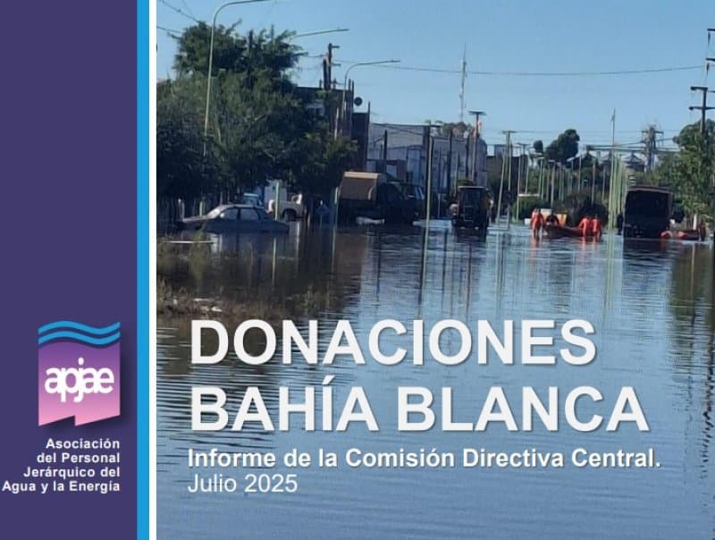 Donaciones a Bahía Blanca: informe de la Comisión Directiva Central